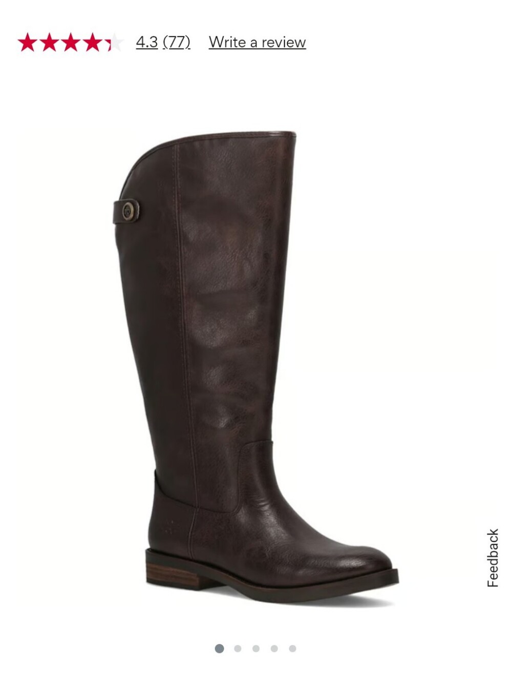 Frye And Company Kellie Button Tall Knee High Dark Brown Boots Size 7 View 2